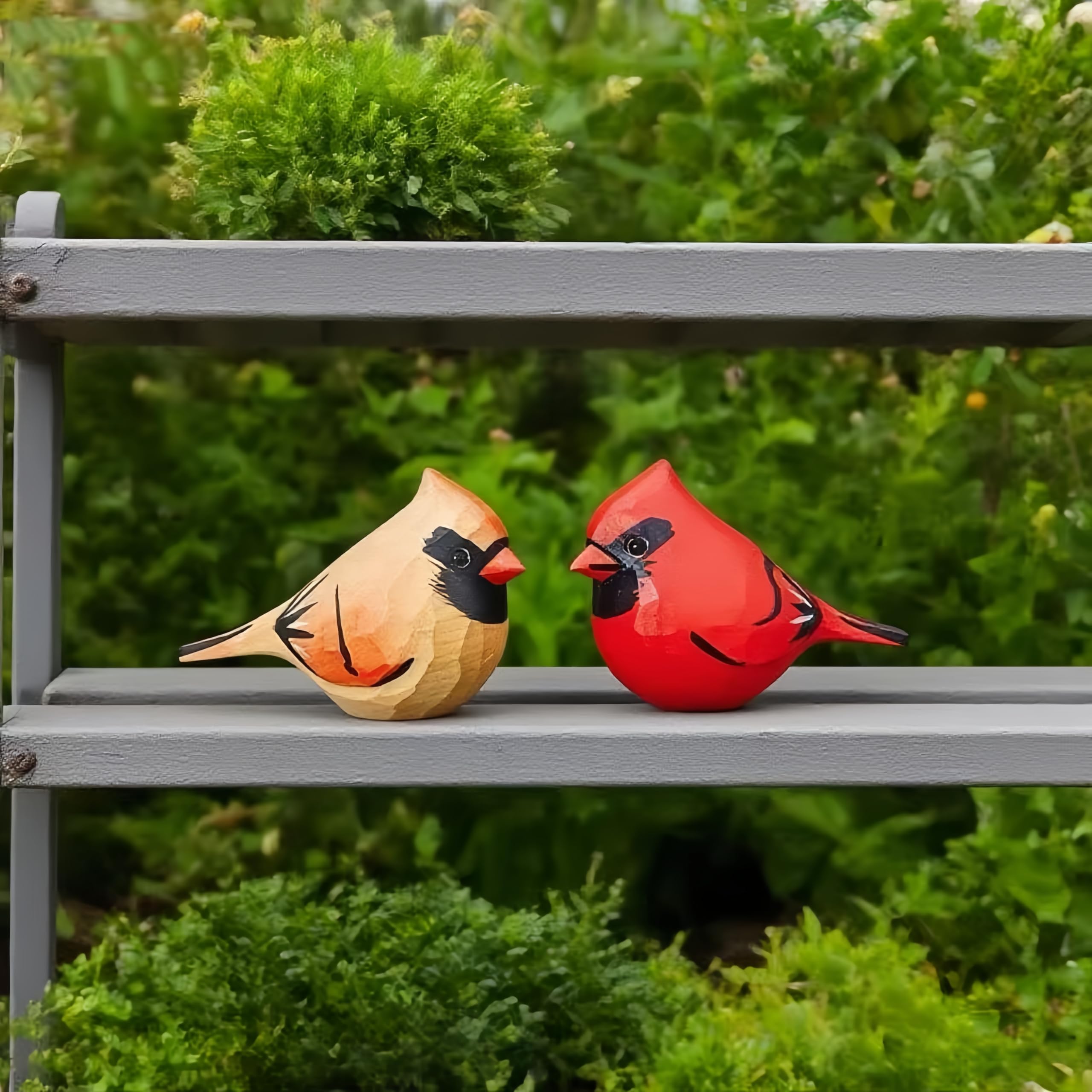 Amazon.com: ShaoAngDuoMi Hand-Carved Wooden Northern Cardinal